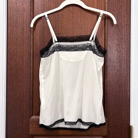 NWT Zadig & Voltaire Carmen Silk Camisole Top in White and Black - Size XS - Picture 3 of 6